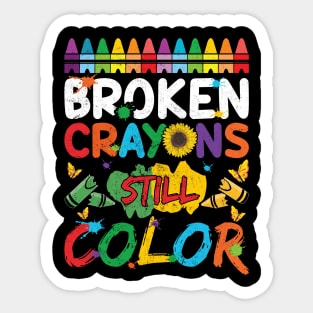 Broken Crayons Still Color Sticker